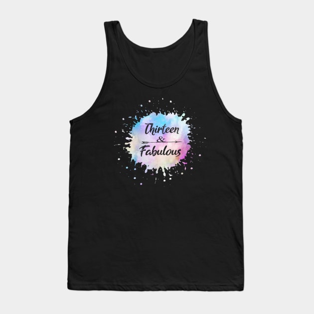 Cute 13th Birthday gift for Girls Official Teenager girl Tank Top by Grabitees